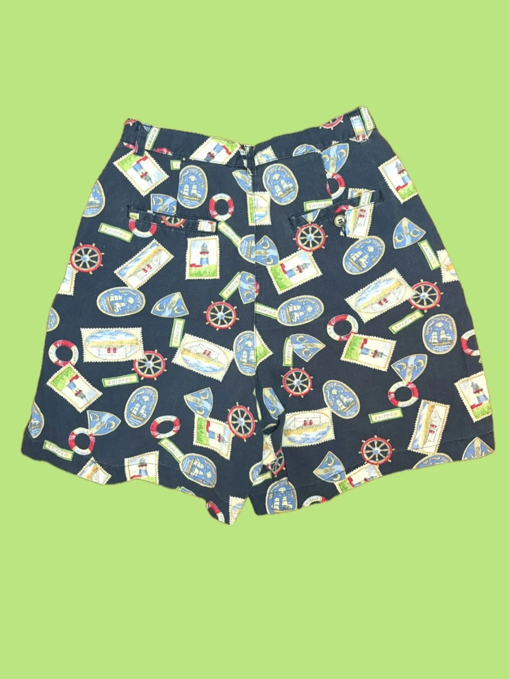 ⚓️Vintage Nautical Linen Blend Shorts⚓️
